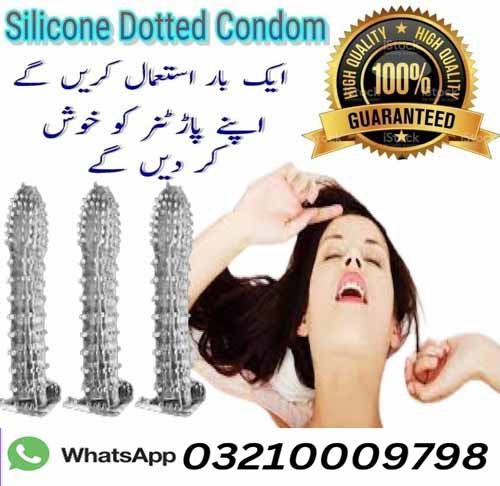 Silicone Spike Dotted Ribbed Condom in Lahore | Buy Now 03210009798